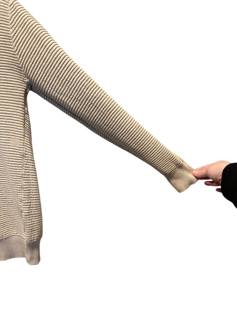 French Connection Beige Ribbed Sweater Neutral - Picture 9 of 13